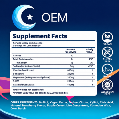 OEM Natural Sleep Gummies