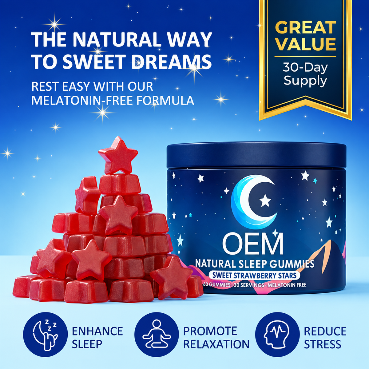 OEM Natural Sleep Gummies
